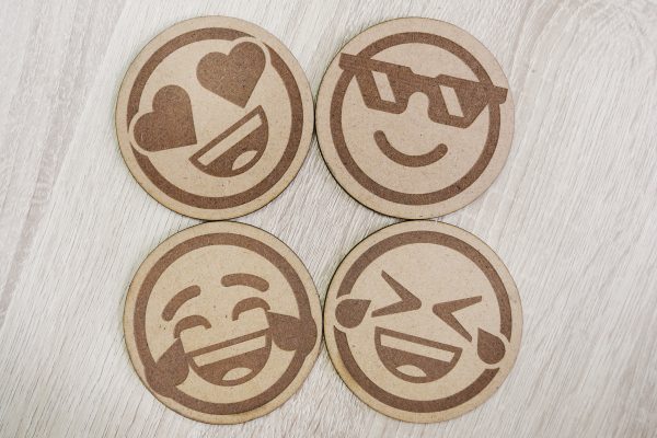 Crafting Funny Emoji Coasters with Spider X1