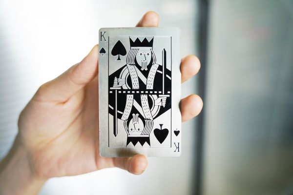 Exquisite Poker K Engraving with Spider X1
