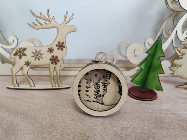 Unique Christmas Layered Decorations Crafted with Spider X1 Laser Engraving Machine