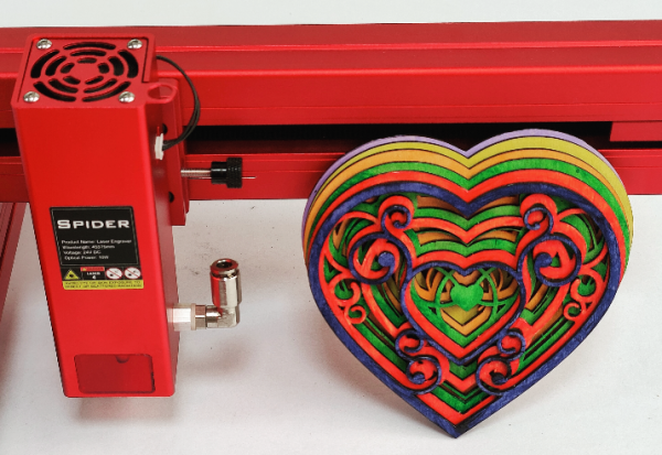 Crafting Love: A Heartfelt Journey with Spider A1 Laser Engraver