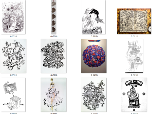 Exquisite line drawing material collection 1