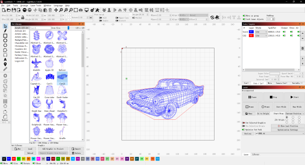 Unlock the Power of Your Laser Cutter with Our Exclusive LightBurn Art Library!